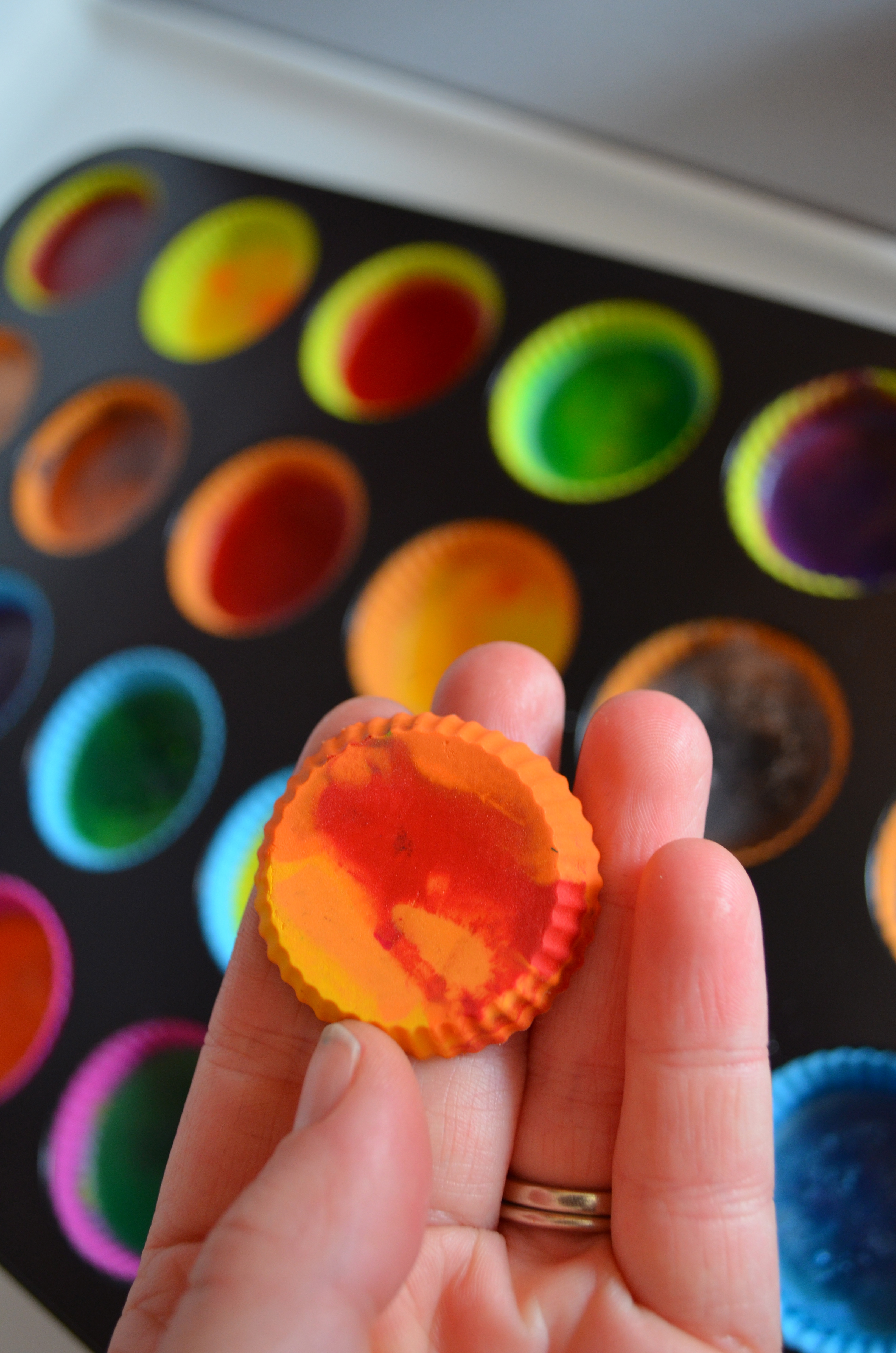making recycled crayons via the Path Less Traveled
